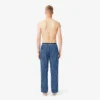 Pantaloni pigiama da uomo in popeline con monogramma Pantaloni pigiama da uomo in popeline con monogramma