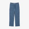 Pantaloni pigiama da uomo in popeline con monogramma Pantaloni pigiama da uomo in popeline con monogramma