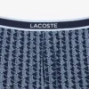Pantaloni pigiama da uomo in popeline con monogramma Pantaloni pigiama da uomo in popeline con monogramma