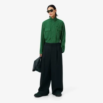 Pantaloni sartoriali in lana dal taglio ampio ispirati alle passerelle