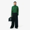Pantaloni sartoriali in lana dal taglio ampio ispirati alle passerelle Pantaloni sartoriali in lana dal taglio ampio ispirati alle passerelle