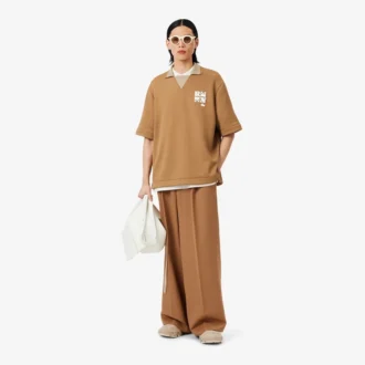 Pantaloni sartoriali in lana dal taglio ampio ispirati alle passerelle