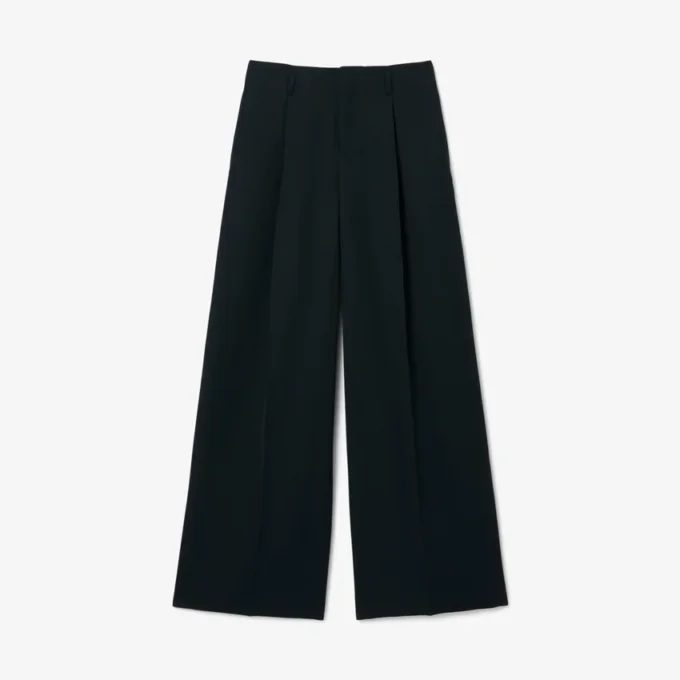 Pantaloni sartoriali in lana dal taglio ampio ispirati alle passerelle Pantaloni sartoriali in lana dal taglio ampio ispirati alle passerelle