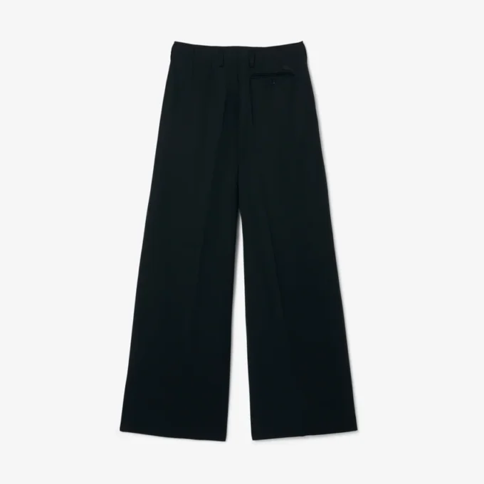 Pantaloni sartoriali in lana dal taglio ampio ispirati alle passerelle Pantaloni sartoriali in lana dal taglio ampio ispirati alle passerelle