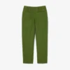 Pantaloni sartoriali in lana fiammata dal taglio dritto della collezione Runway