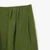 Pantaloni sartoriali in lana fiammata dal taglio dritto della collezione Runway