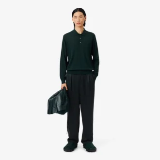 Pantaloni sartoriali in raso dalla vestibilità regolare della collezione Runway