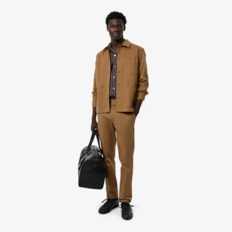 Pantaloni slim fit in cotone elasticizzato da uomo