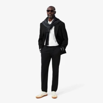 Pantaloni slim fit in cotone elasticizzato da uomo