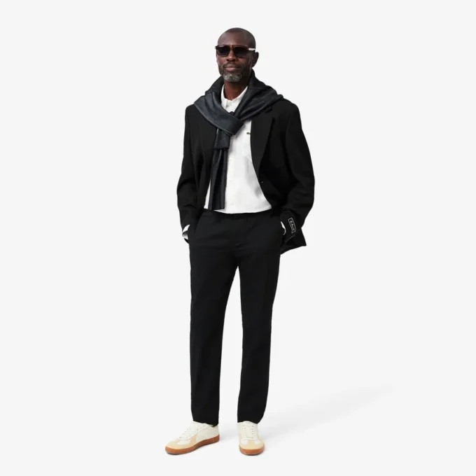 Pantaloni slim fit in cotone elasticizzato da uomo Pantaloni slim fit in cotone elasticizzato da uomo