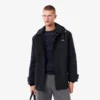Parka da uomo di media lunghezza idrorepellente con cappuccio Parka da uomo di media lunghezza idrorepellente con cappuccio