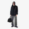 Parka da uomo di media lunghezza idrorepellente con cappuccio Parka da uomo di media lunghezza idrorepellente con cappuccio