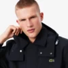 Parka da uomo di media lunghezza idrorepellente con cappuccio Parka da uomo di media lunghezza idrorepellente con cappuccio
