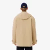 Parka da uomo di media lunghezza idrorepellente con cappuccio