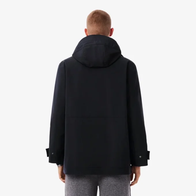 Parka da uomo di media lunghezza idrorepellente con cappuccio Parka da uomo di media lunghezza idrorepellente con cappuccio