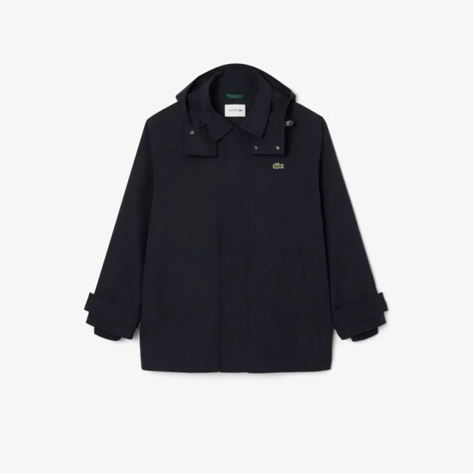 Parka da uomo di media lunghezza idrorepellente con cappuccio Parka da uomo di media lunghezza idrorepellente con cappuccio