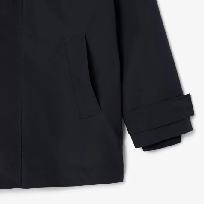 Parka da uomo di media lunghezza idrorepellente con cappuccio Parka da uomo di media lunghezza idrorepellente con cappuccio