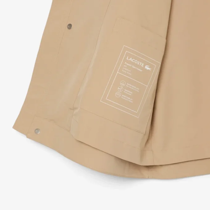 Parka da uomo di media lunghezza idrorepellente con cappuccio