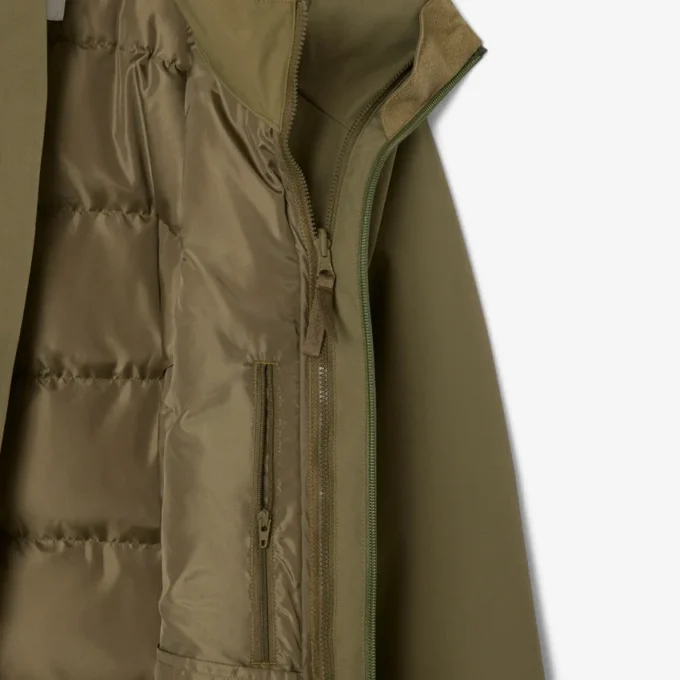 Parka imbottito idrorepellente 3 in 1 da uomo