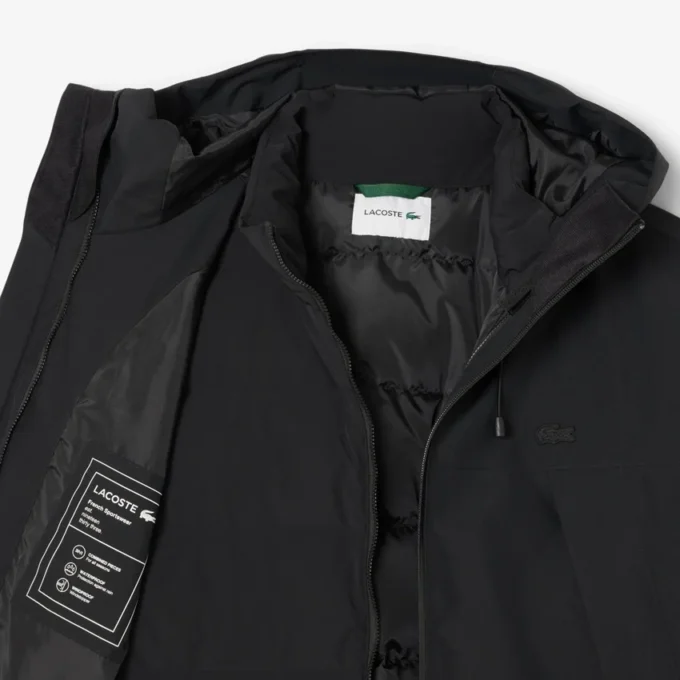 Parka imbottito idrorepellente 3 in 1 da uomo