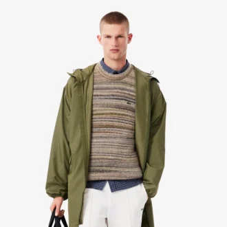 Parka lungo idrorepellente da uomo