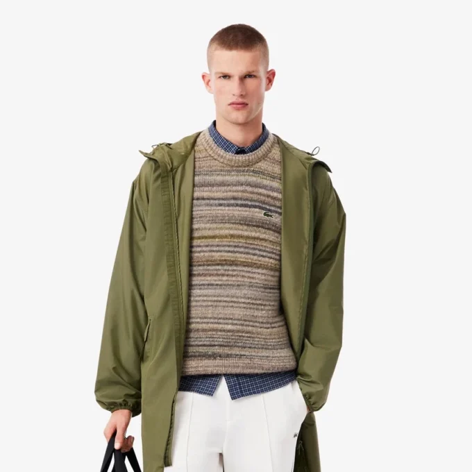 Parka lungo idrorepellente da uomo