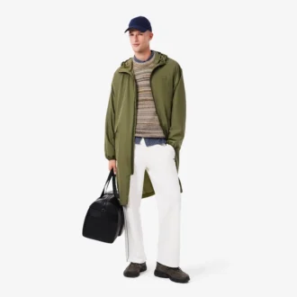 Parka lungo idrorepellente da uomo