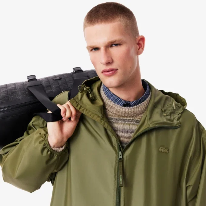 Parka lungo idrorepellente da uomo