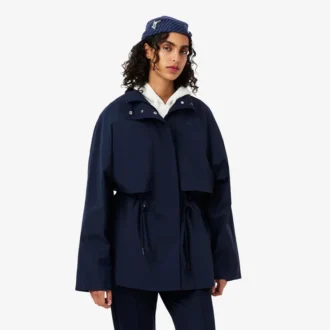 Parka oversize idrorepellente di media lunghezza