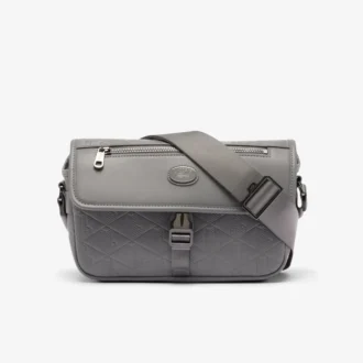 Piccola borsa a tracolla in pelle con monogramma