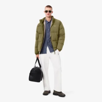 Piumino da uomo idrorepellente con cappuccio