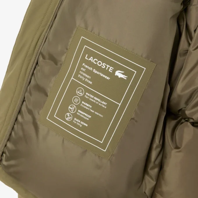 Piumino da uomo idrorepellente con cappuccio