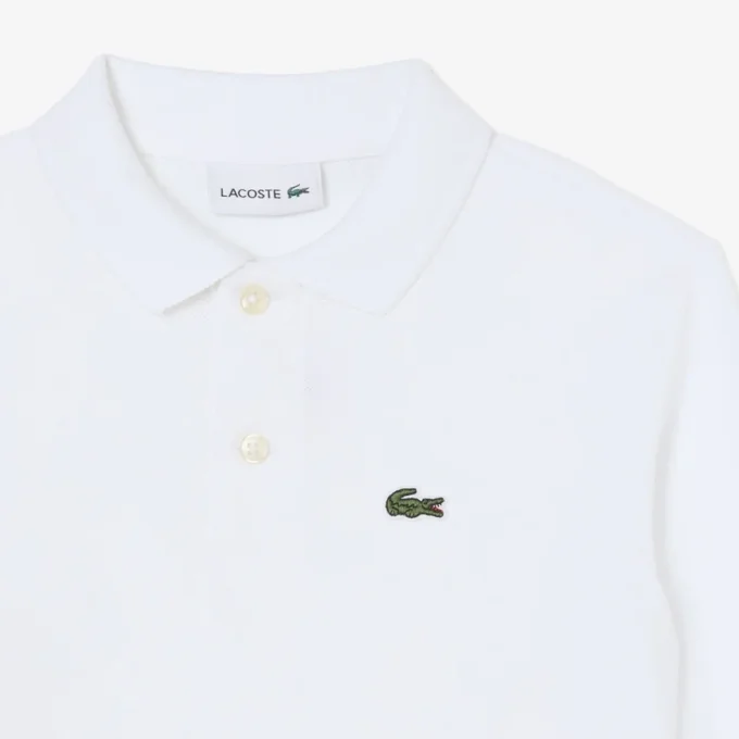 Polo a maniche lunghe in piqué da bambino Polo a maniche lunghe in piqué da bambino