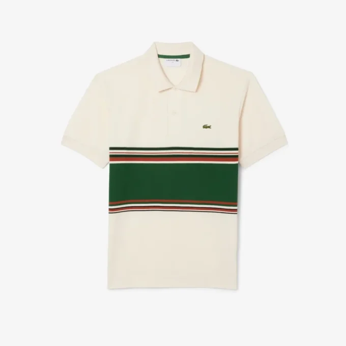 Polo a righe da uomo Classic Fit Made in France Polo a righe da uomo Classic Fit Made in France