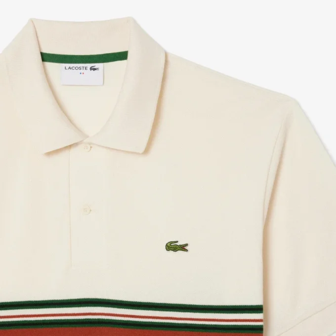 Polo a righe da uomo Classic Fit Made in France Polo a righe da uomo Classic Fit Made in France