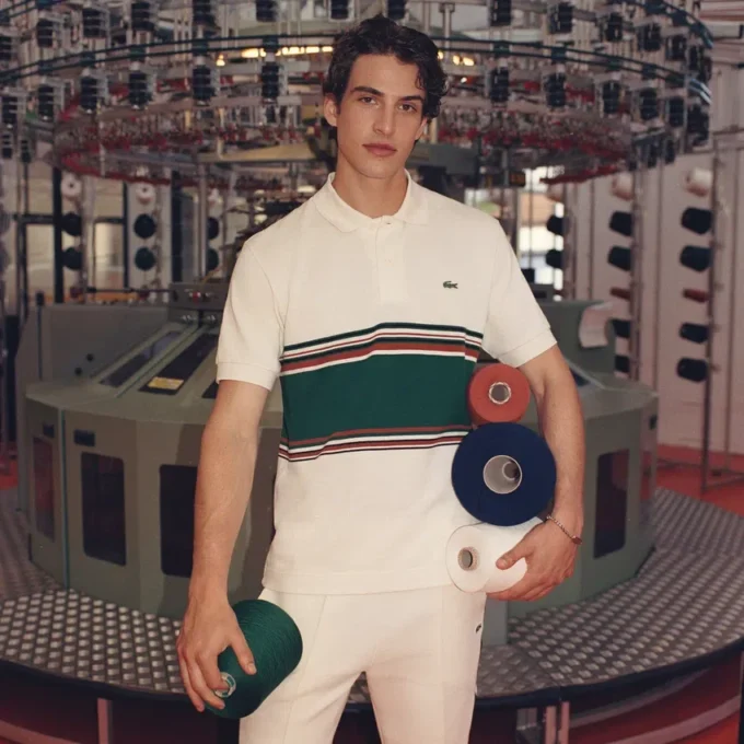 Polo a righe da uomo Classic Fit Made in France Polo a righe da uomo Classic Fit Made in France