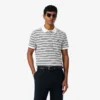 Polo a righe in petit piqué con vestibilità classica Polo a righe in petit piqué con vestibilità classica