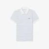 Polo a righe in petit piqué con vestibilità classica Polo a righe in petit piqué con vestibilità classica