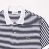 Polo a righe Petit Piqué L.12.12 da uomo, vestibilità classica Polo a righe Petit Piqué L.12.12 da uomo, vestibilità classica