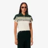 Polo a righe slim fit da donna Made in France