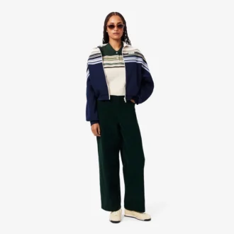 Polo a righe slim fit da donna Made in France