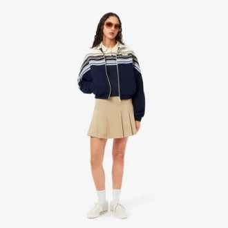 Polo a righe slim fit da donna Made in France