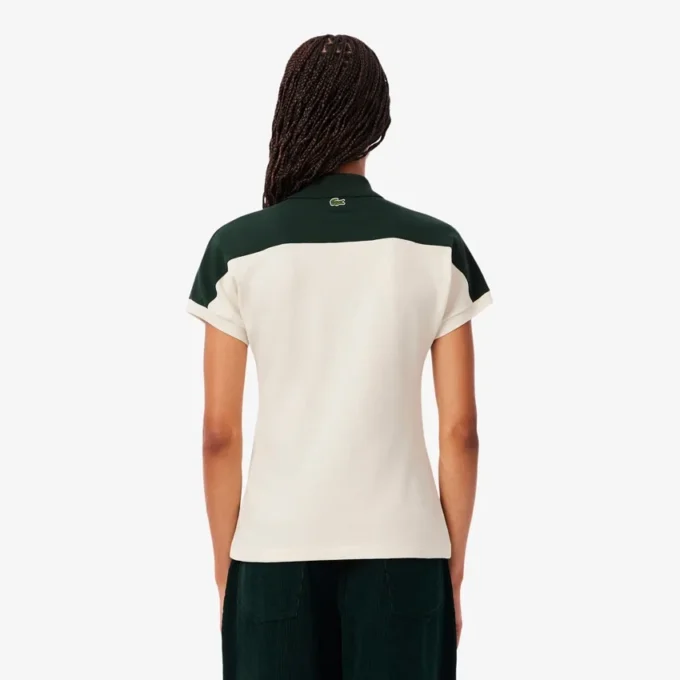 Polo a righe slim fit da donna Made in France
