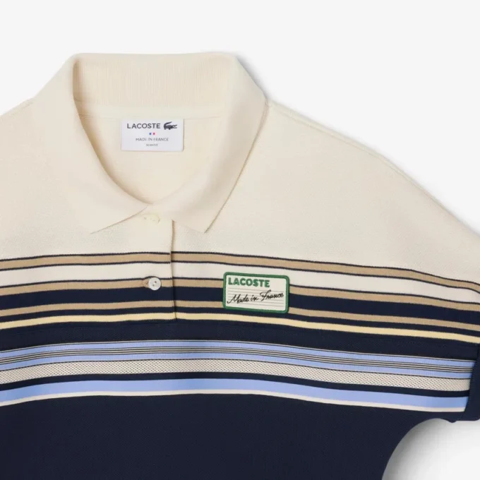 Polo a righe slim fit da donna Made in France Polo a righe slim fit da donna Made in France
