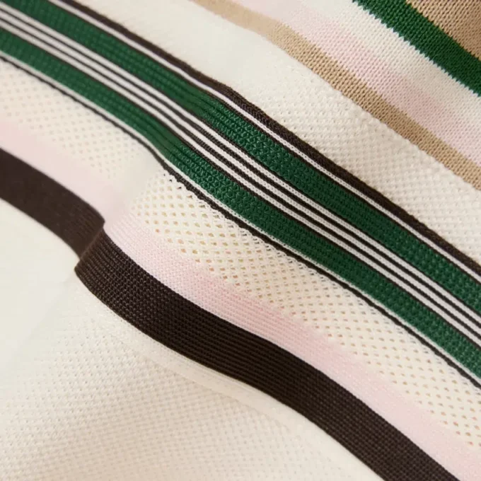 Polo a righe slim fit da donna Made in France