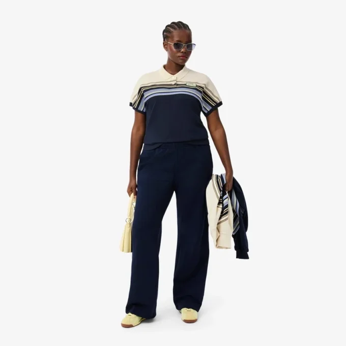 Polo a righe slim fit da donna Made in France Polo a righe slim fit da donna Made in France