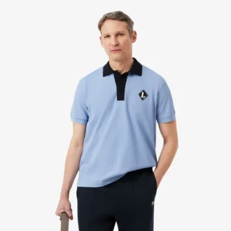 Polo con badge dalla vestibilità classica, prodotta in Francia