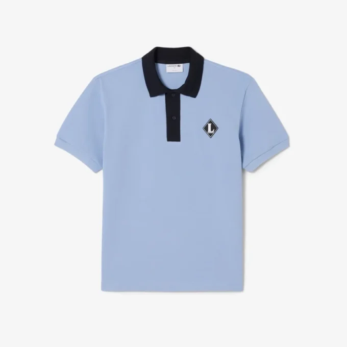 Polo con badge dalla vestibilità classica, prodotta in Francia