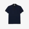 Polo con colletto a righe in piqué – Taglie forti – Tall