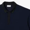 Polo con colletto a righe in piqué – Taglie forti – Tall